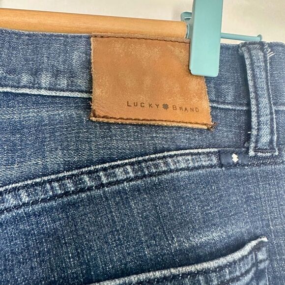 Lucky Brand 221 Original Straight Men's Dark Blue Jeans 32x32 - Picture 6 of 9